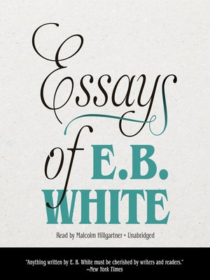 cover image of Essays of E. B. White